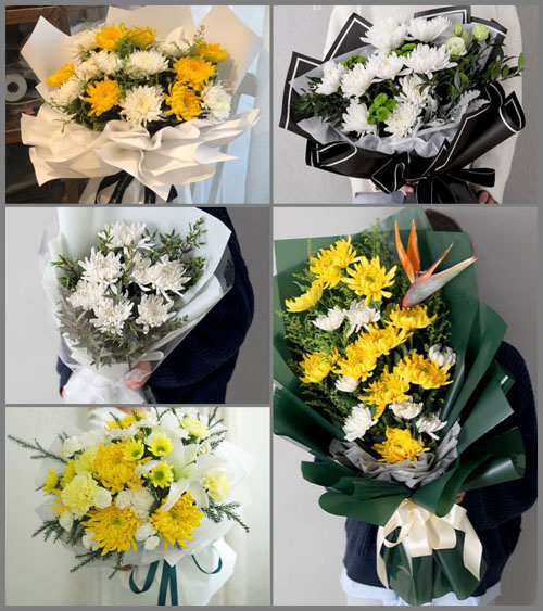 天津河西区天塔街道白事花束代送